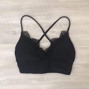 Hollister Black Swim Top